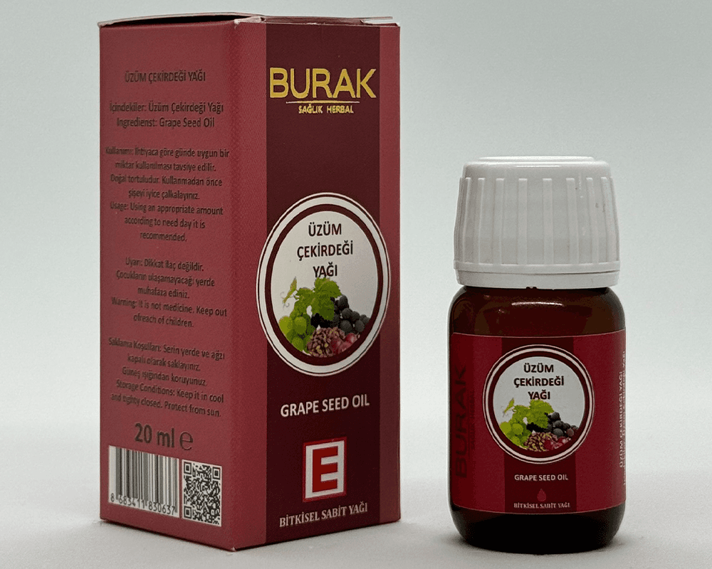 Burak Sağlık Üzüm Çekirdeği Yağı 20ml